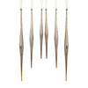Gold and Silver Ombre Drop Ornament (Set of 6)