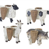 Farm Animal (Set of 4) 4.25"H - 5.75"H Resin/Stone Powder