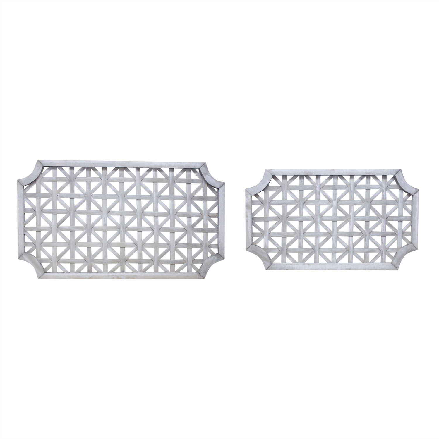 Wall Hanging (Set of 2) 27.25"L x 16"H, 33.25"L x 18.75"H Wood