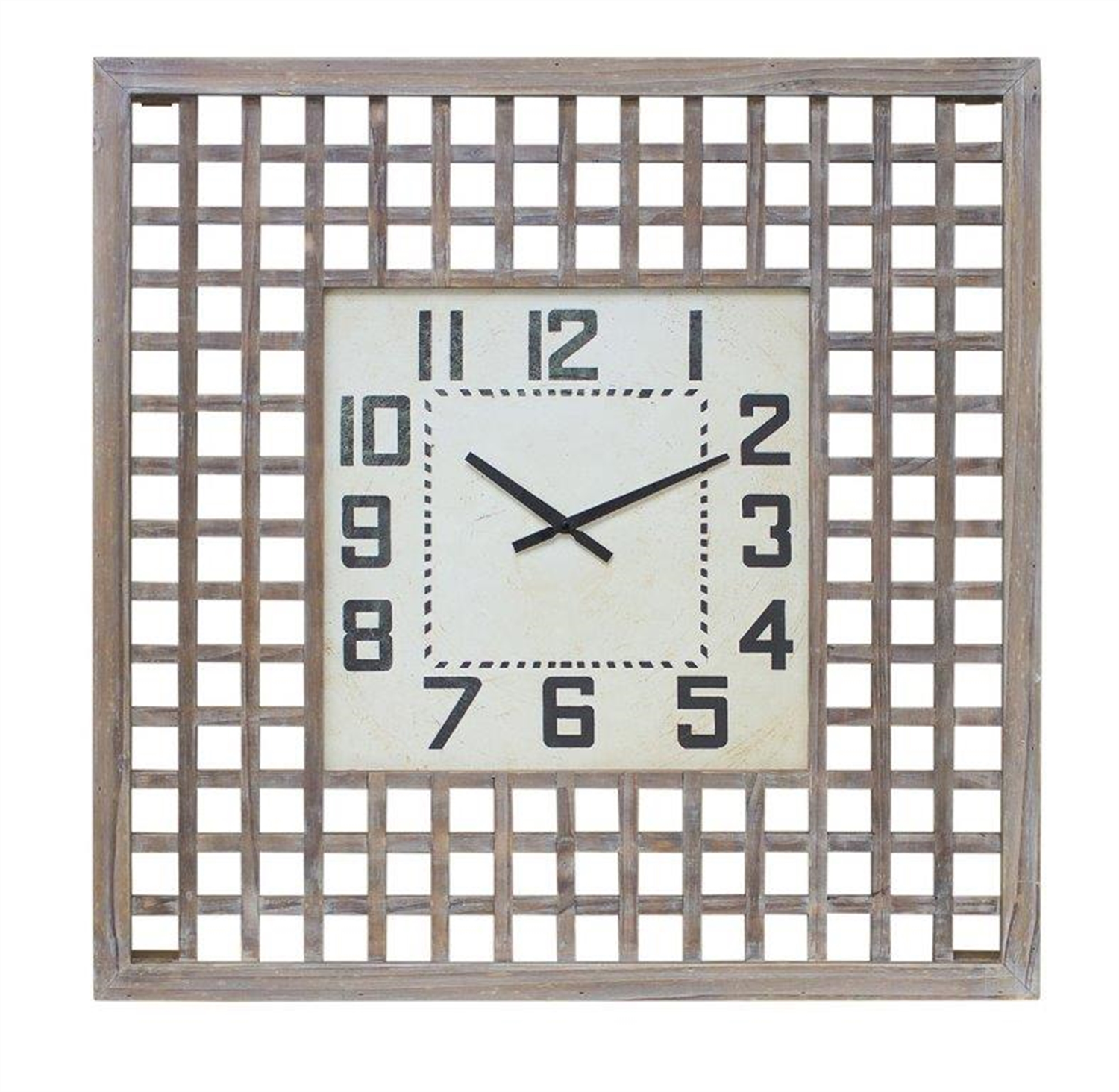 Clock 29.5”SQ Wood/MDF