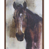 Horse Canvas 23.75"L x 31.5"H Canvas/Wood