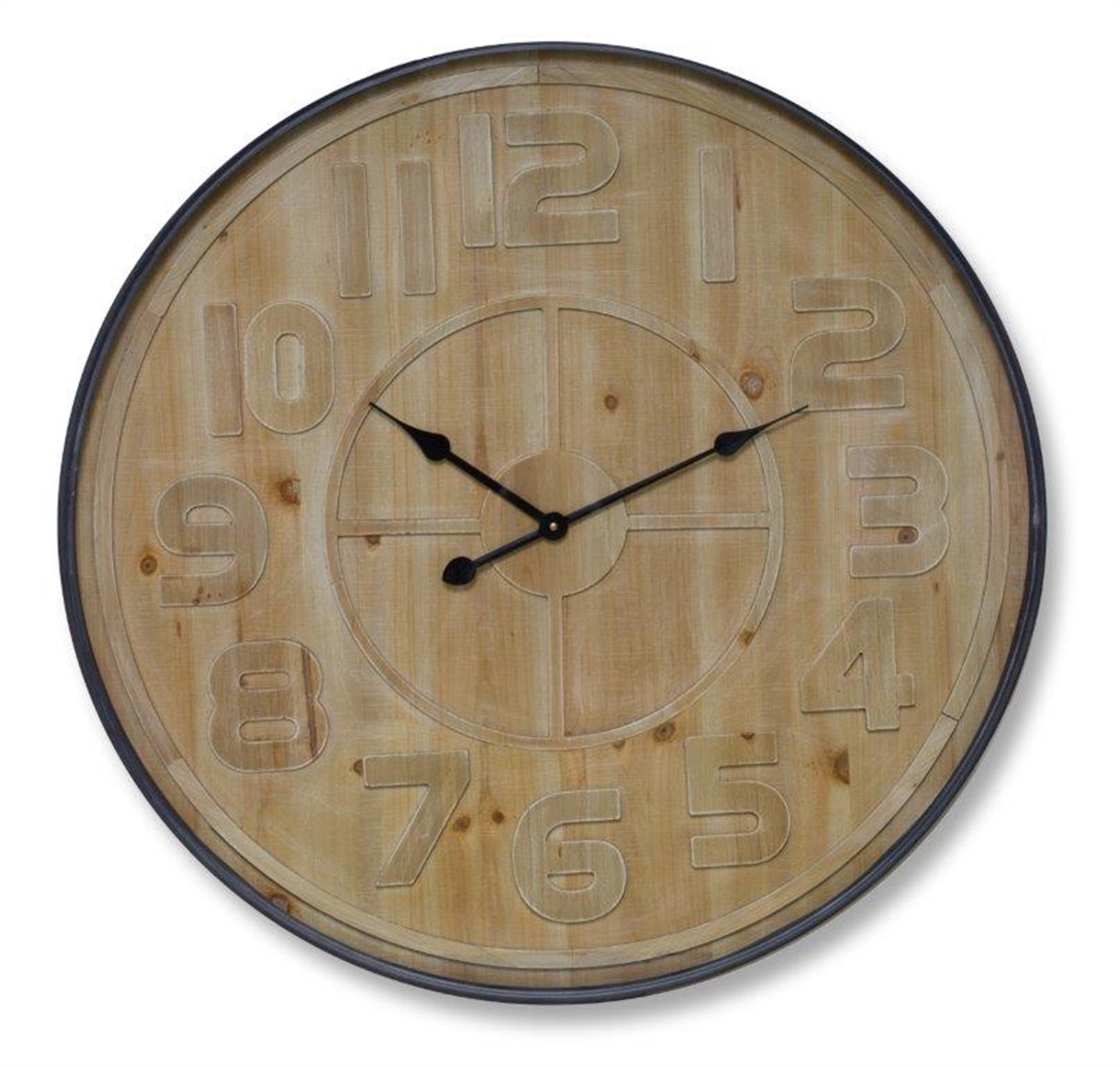 Wall Clock 31.5”D MDF/Iron