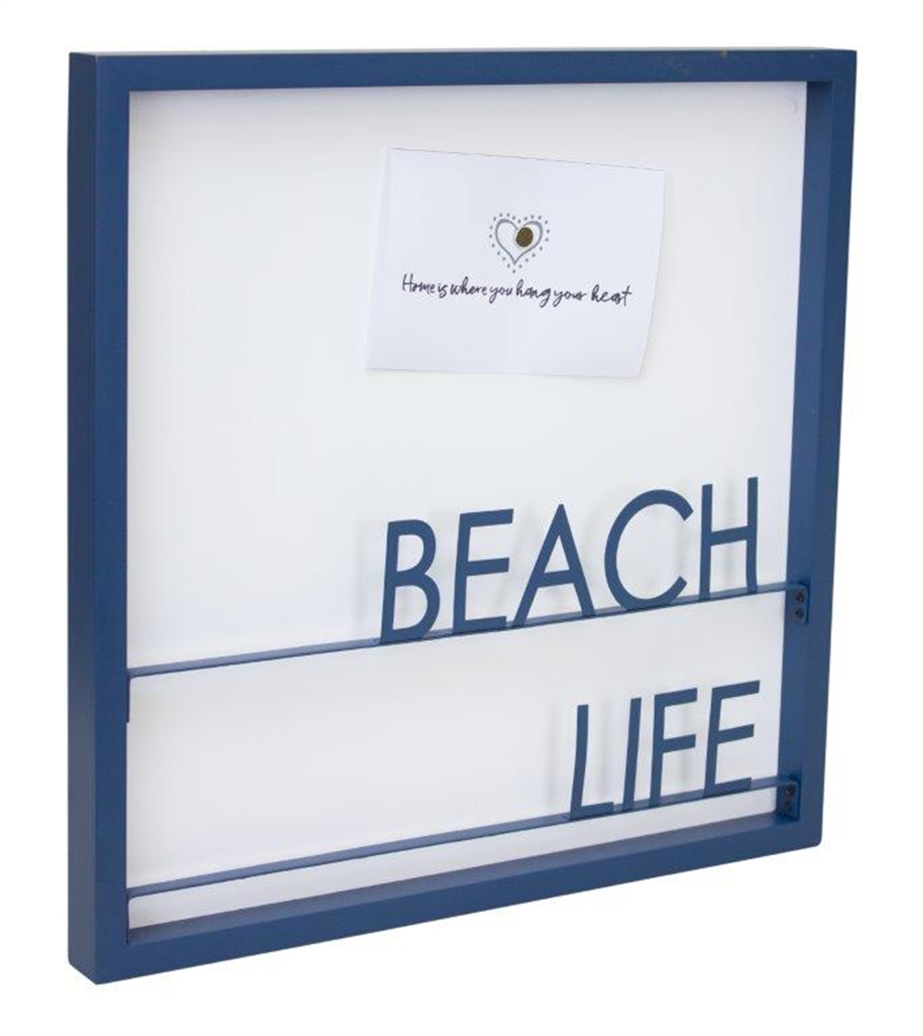 Beach Life Memo Board 15.75”SQ Metal/MDF