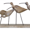 Birds 13"L x 7"H Wood/Metal
