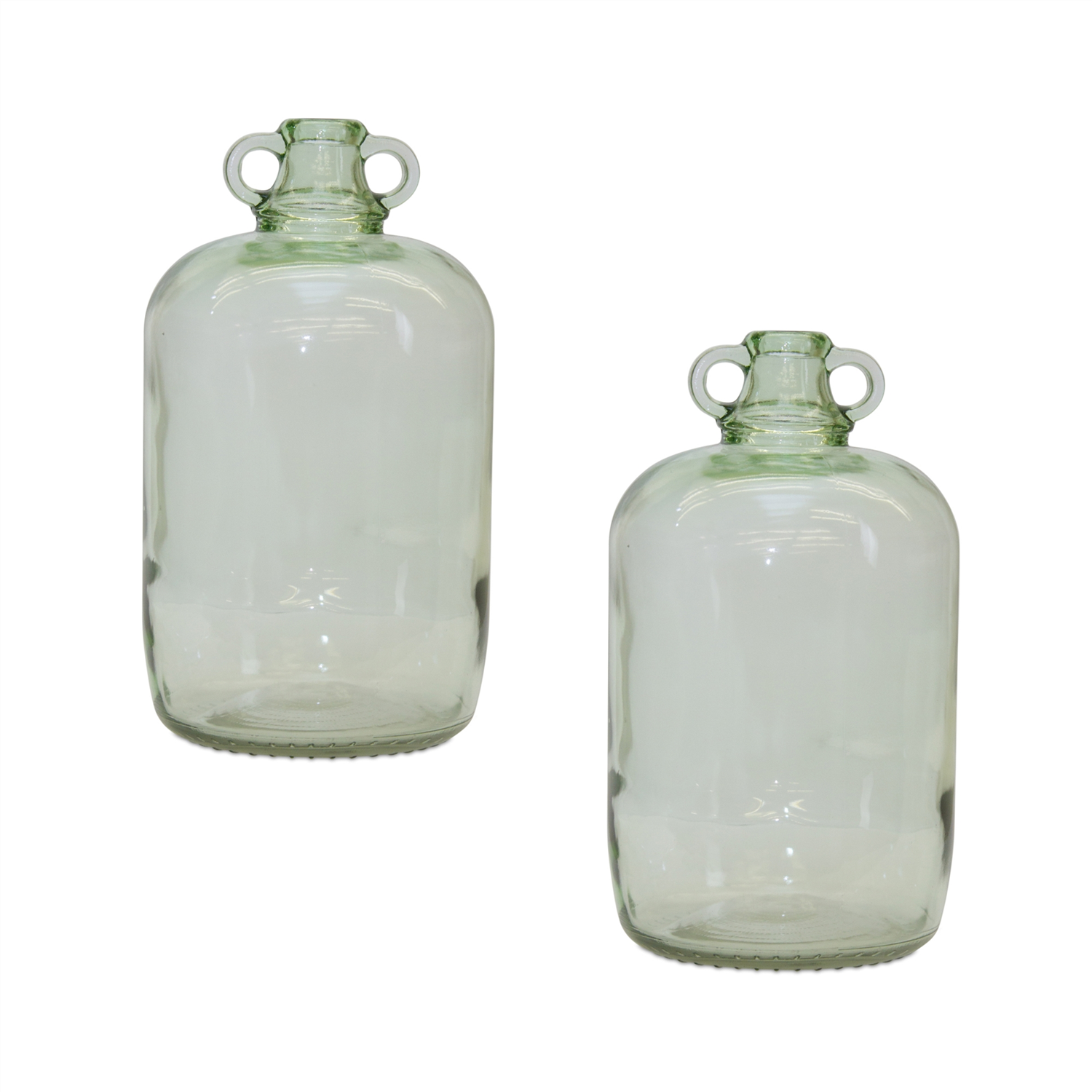 Jug (Set of 2) 12.25”H Glass