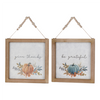 Pumpkin Frame (Set of 2) 11.75”SQ MDF/Paper