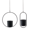 Hanging Pot (Set of 2) 17”H Metal