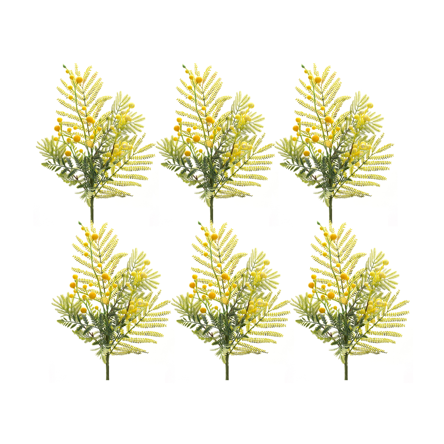 Mimosa Spray (Set of 6) 21.5”H Plastic