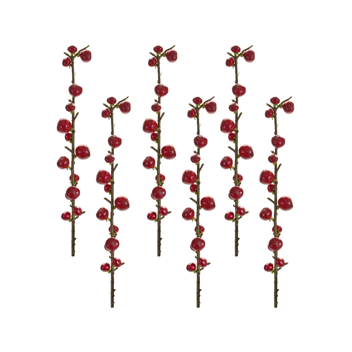 Berry Spray (Set of 6) 33.25”H Plastic