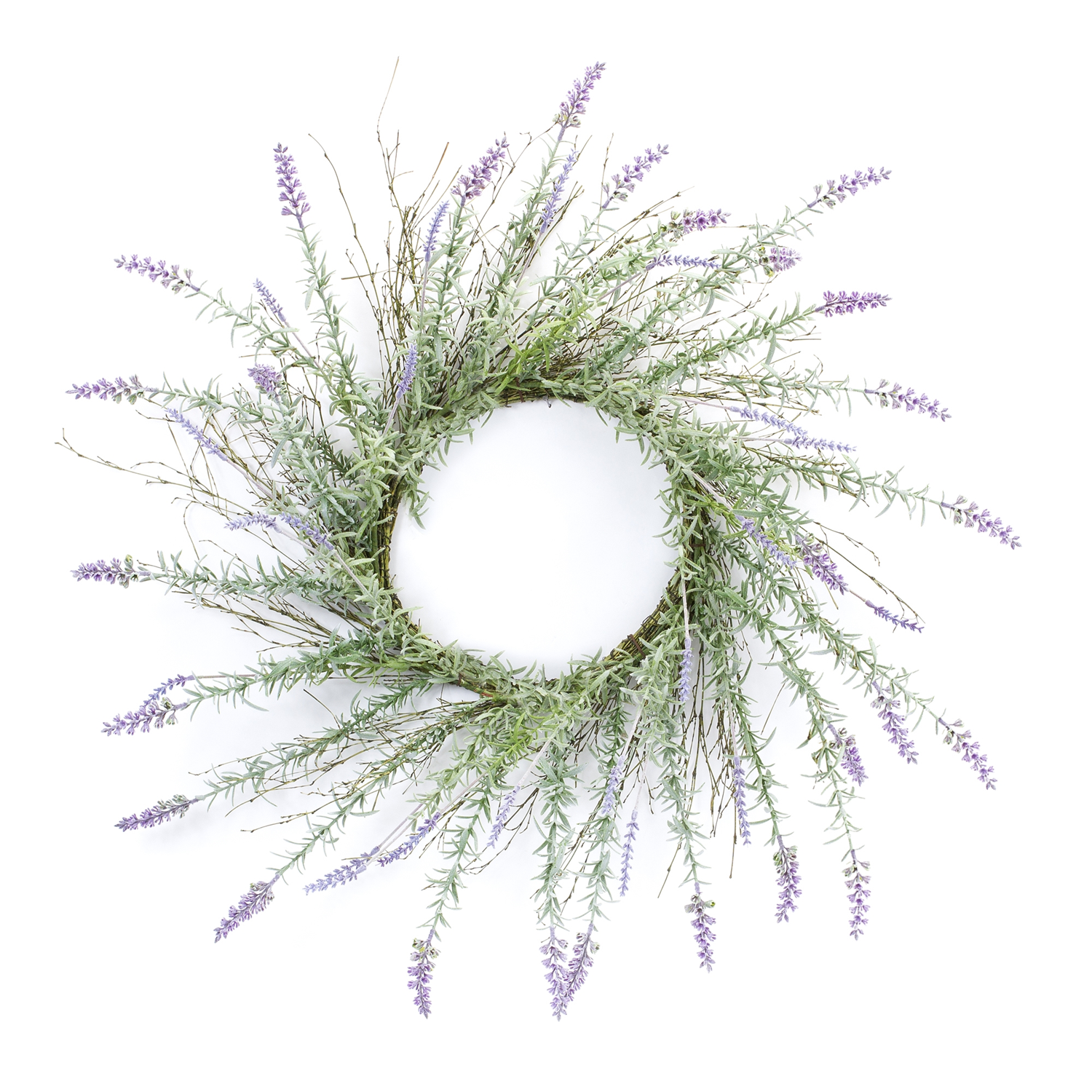 Lavender Wreath 28”D Plastic
