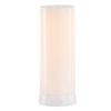 FIA Flame 4"D x 7.5"H Plastic WHITE 6 Hr Timer w/Remote USB Charging Cable Included