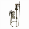Triple Votive Holder 6.5"D x 15.75"H Iron