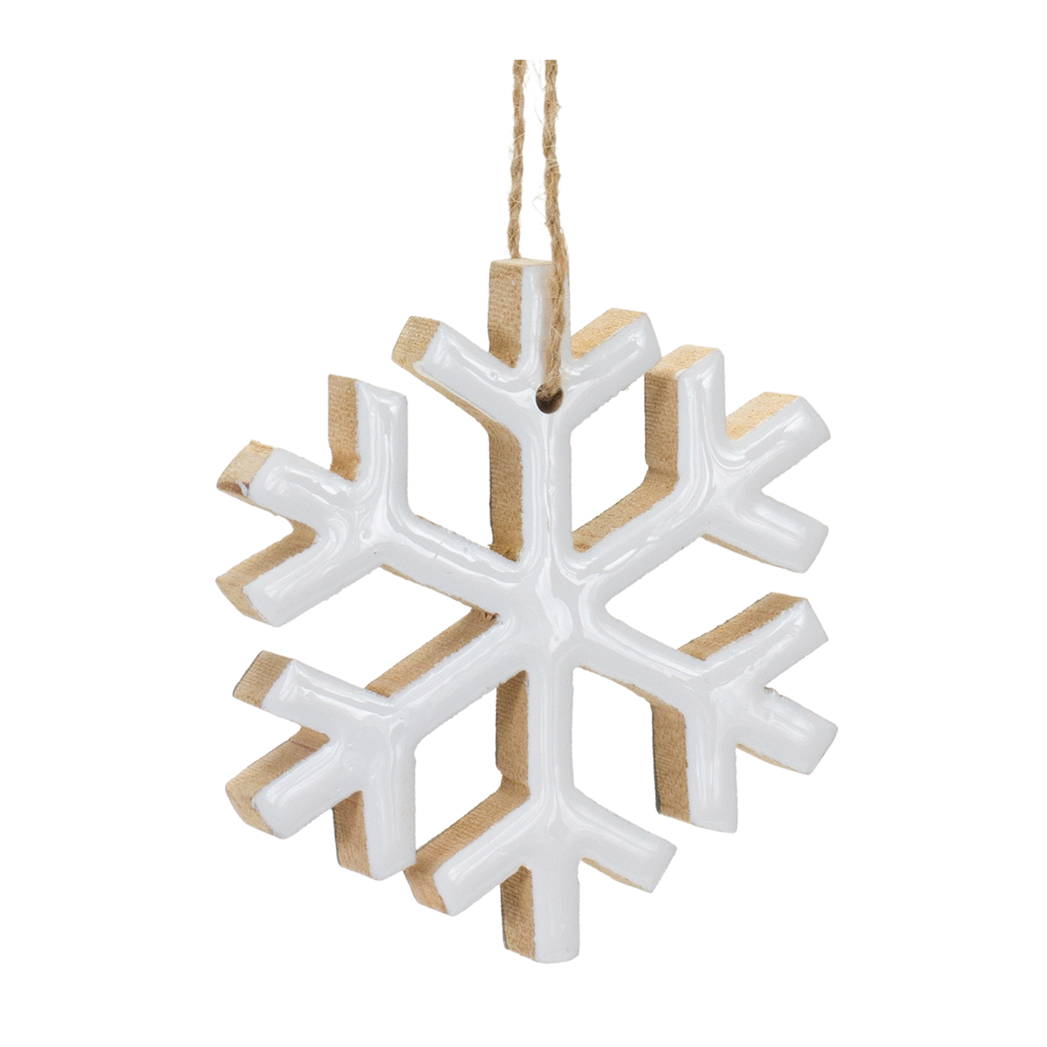 Snowflake Ornament (Set of 12) 4”H MDF – Rhodes Greenhouses