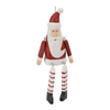 Santa Ornament (Set of 6) 9”H Wood