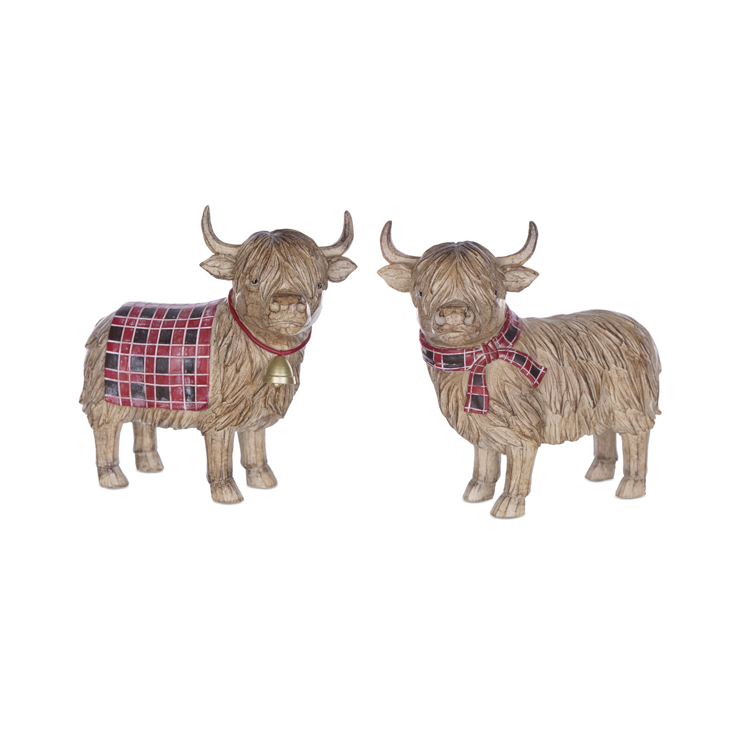 Highland Cow (Set of 2) 7.75”H Resin