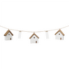 House and Vase Garland (Set of 2) 27”L Wood