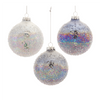 Ball Ornament (Set of 12) 3”D Glass