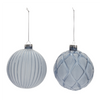 Ball Ornament (Set of 6) 4”D Glass