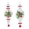 Drop Ornament (Set of 6) 7.75”H Glass