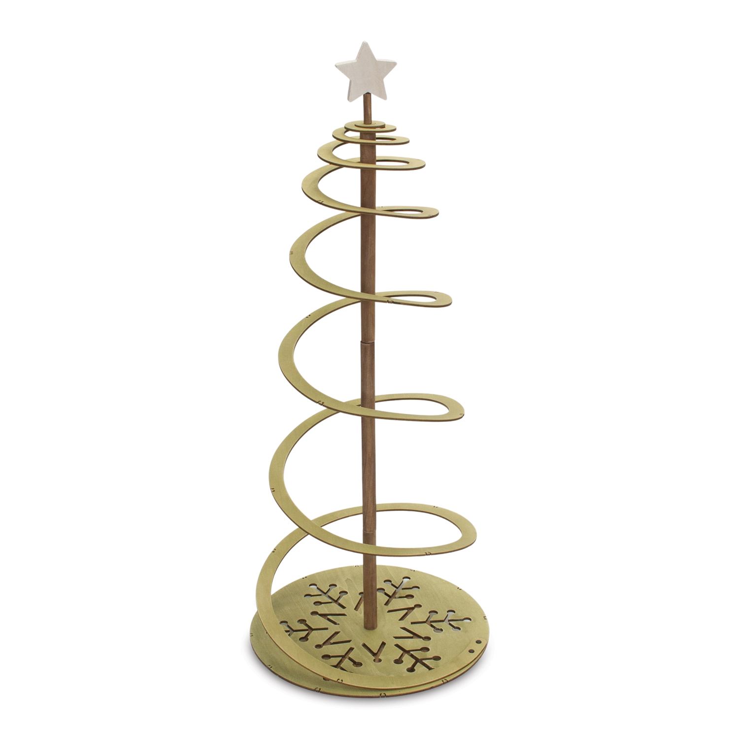 Tree 15.25"D x 38.5"H Wood