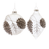 Ornament (Set of 6) 4.75"H, 5.75"H Glass