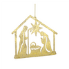 Holy Family Ornament (Set of 12) 4.25”H Metal