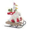 Geese on Sled (Set of 4) 5.25”H Resin