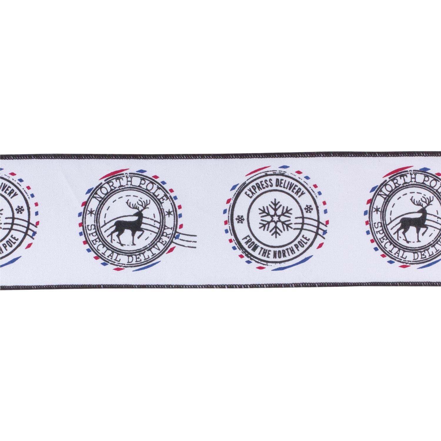 4” x 5 Yds. Ribbon (Set of 2) Wired Cotton