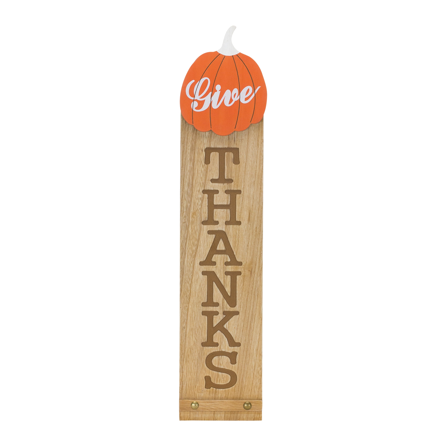 Give Thanks Sign 6.75"L x 30"H Wood
