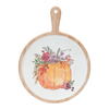 Pumpkin Design Cutting Board (Set of 2) 9.25"D x 12.25"H Wood