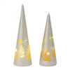LED Tree (Set of 2) 10"H, 11.5"H Glass 3 AA Batteries, Not Included
