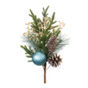 Pine Spray w/Ornament (Set of 2) 18.5”H Plastic