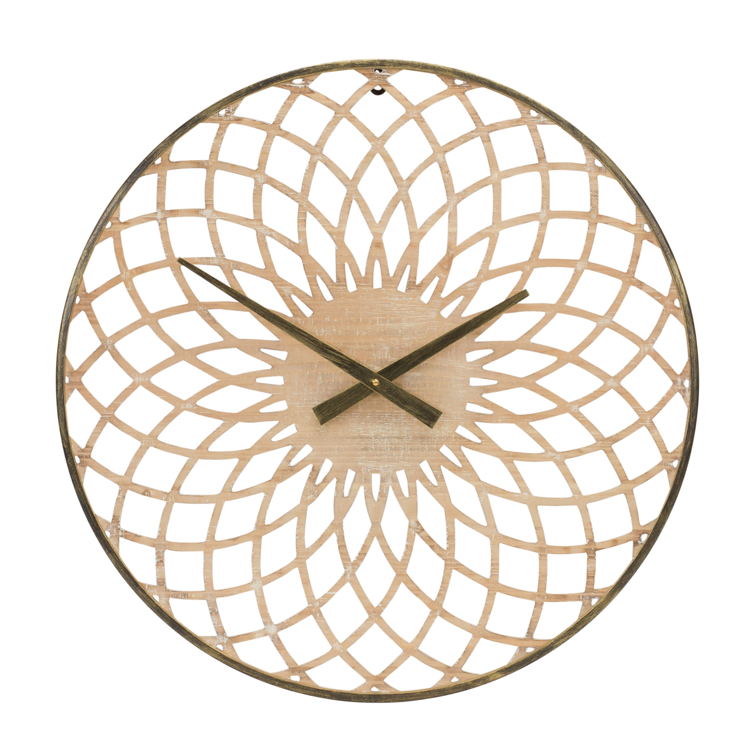 Wall Clock 23.75”D MDF/Iron
