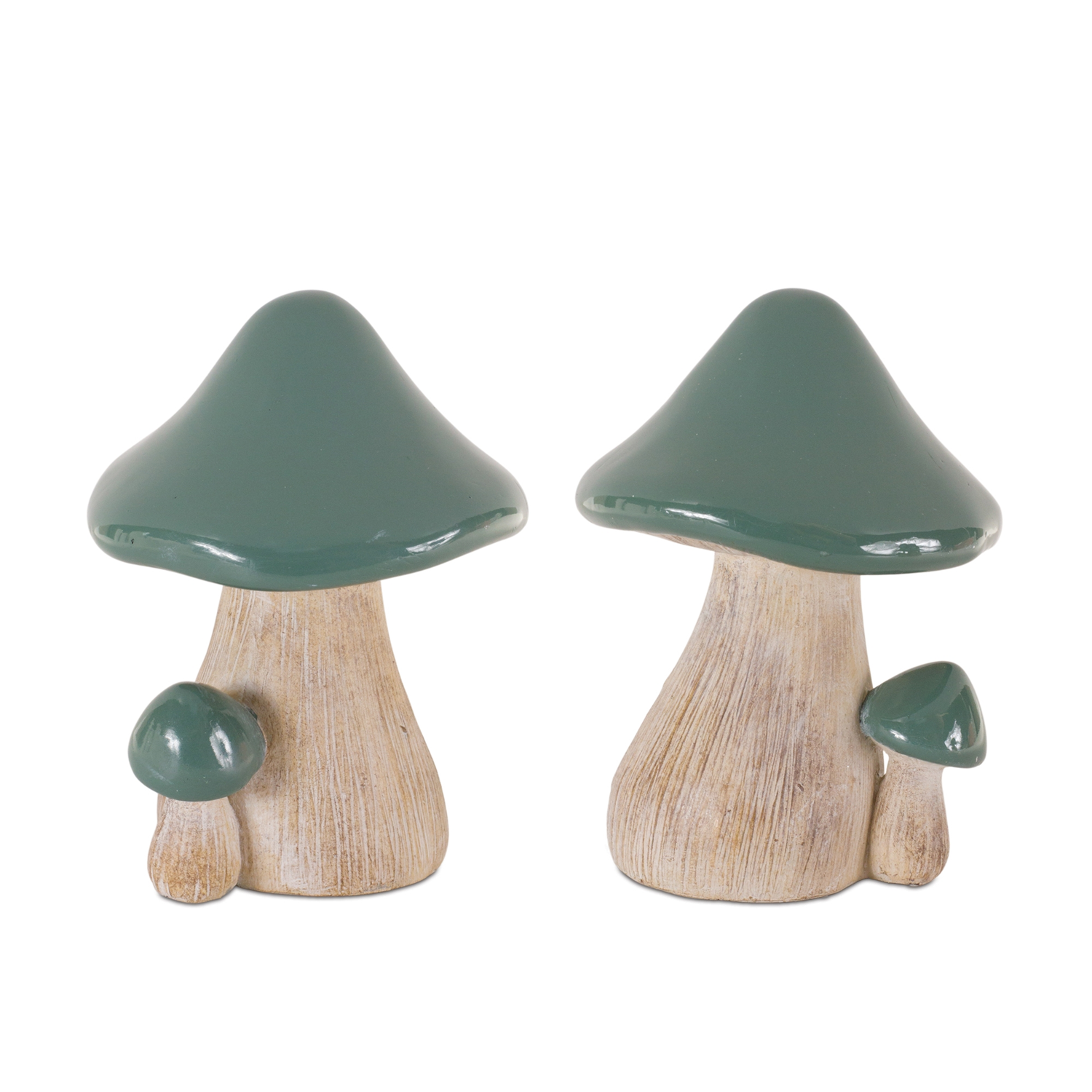Mushroom (Set of 2) 4.25"L x 6.25"H Resin