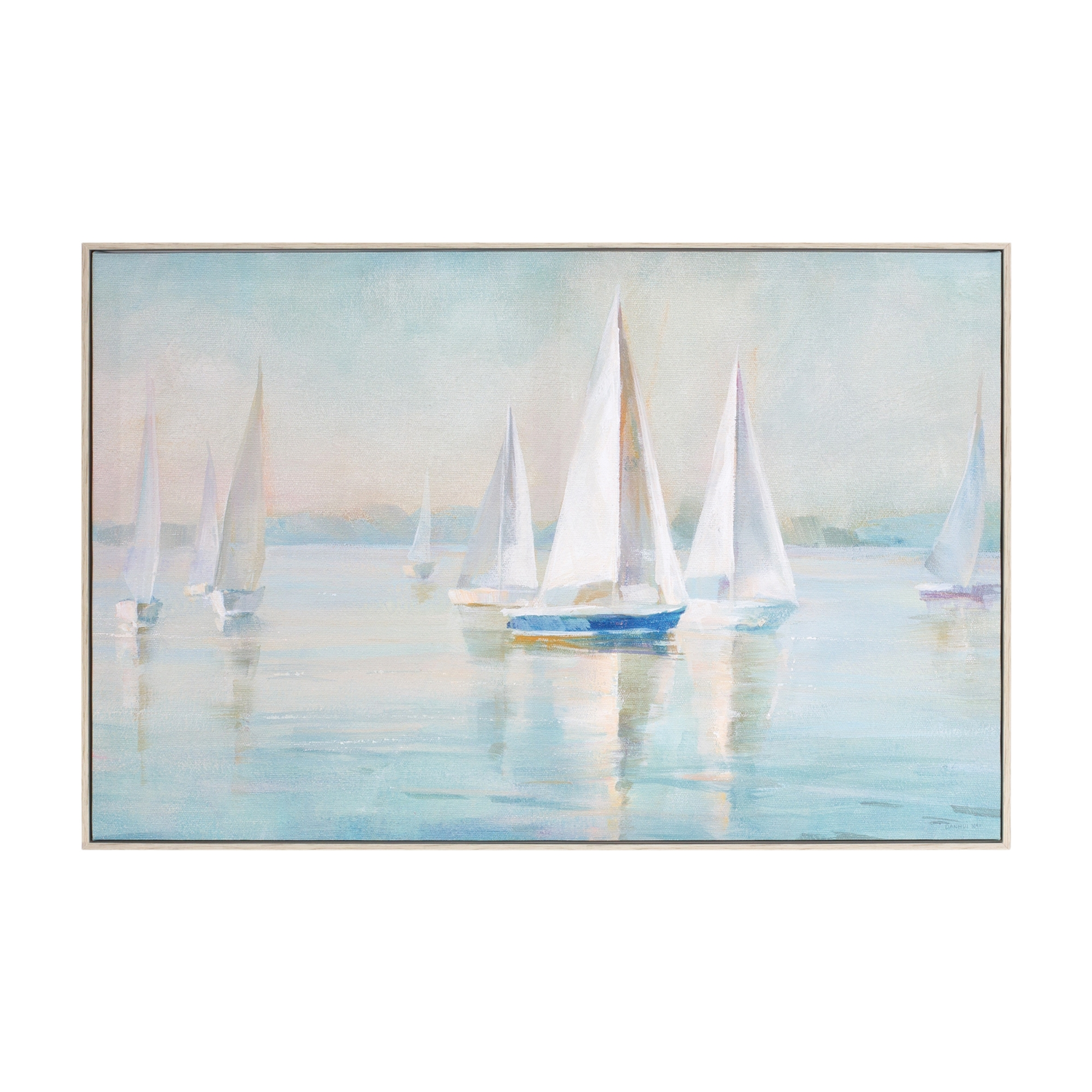 Sail Boat Print 23.5"L x 15.25"H Plastic/MDF