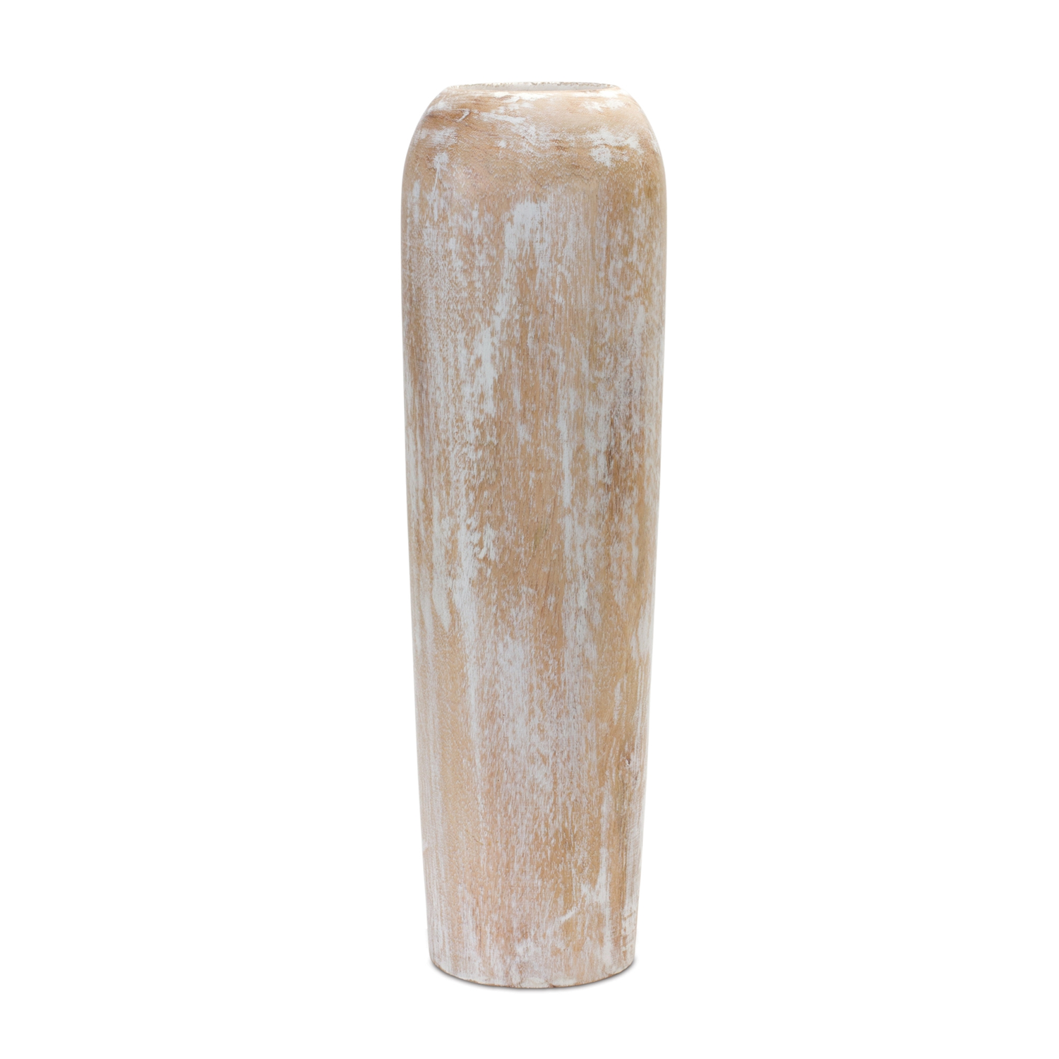 Vase 23.5”H Wood