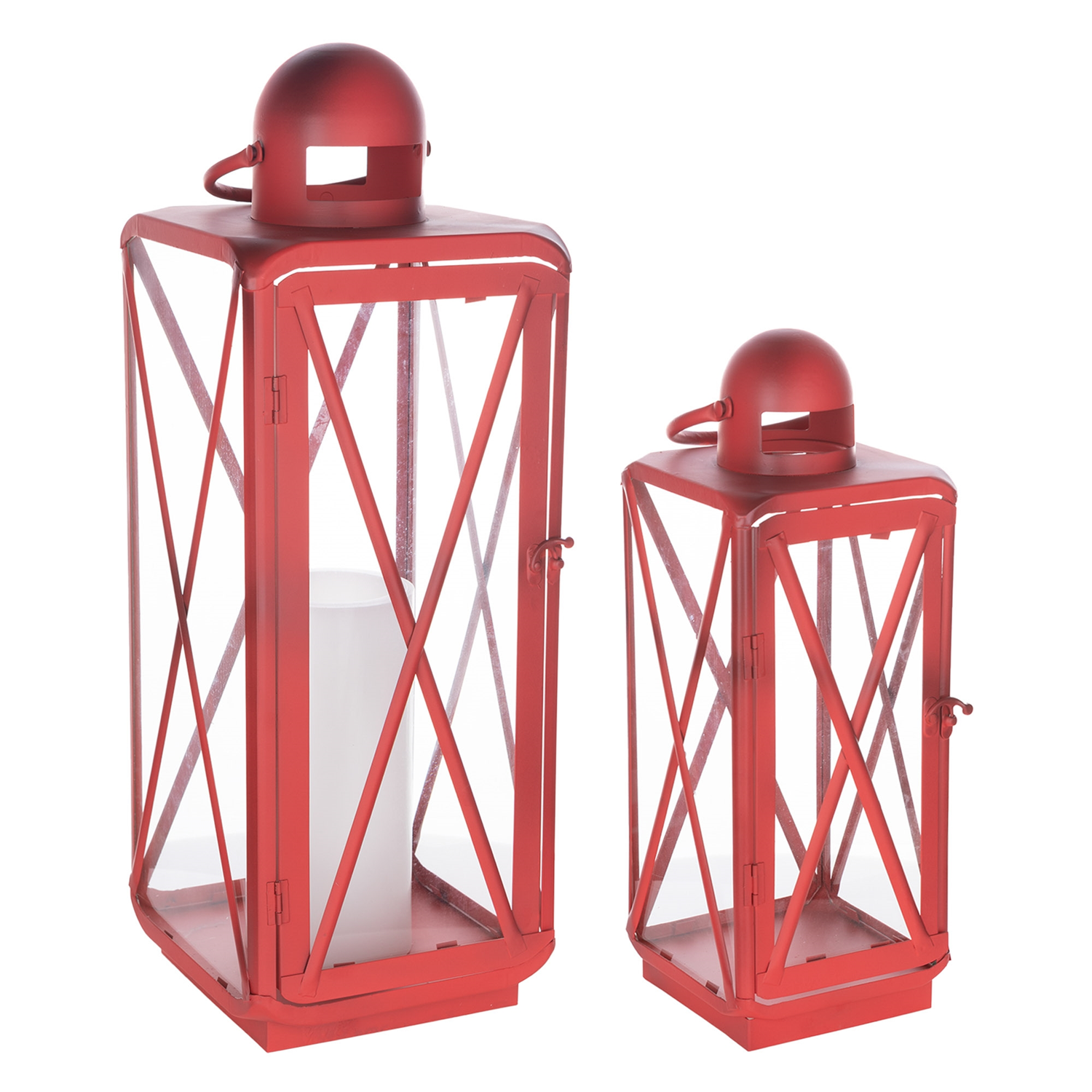 Lantern (Set of 2) 16.75"H, 23"H Metal