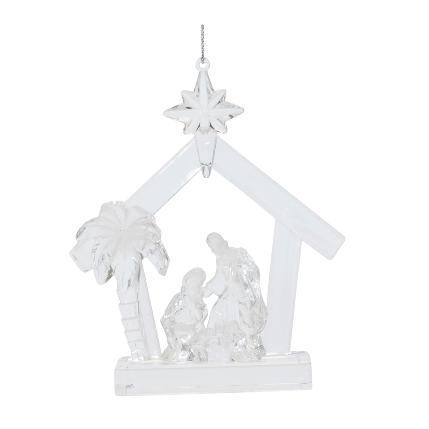 Nativity Ornament (Set of 4) 5”H Acrylic