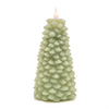 Tree Candle 8”H Wax 2 AA Batteries, Not Included