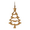 Tree Ornament (Set of 12) 6”H Aluminum