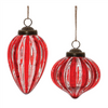 Ornament (Set of 6) 3.75"H, 5"H Glass