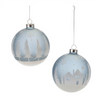 Ball Ornament (Set of 6) 4”D Glass