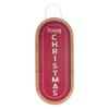 Merry Christmas Sign 21”H MDF/Iron