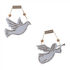 Dove and Angel Ornament (Set of 6) 6.5”H MDF/Jute