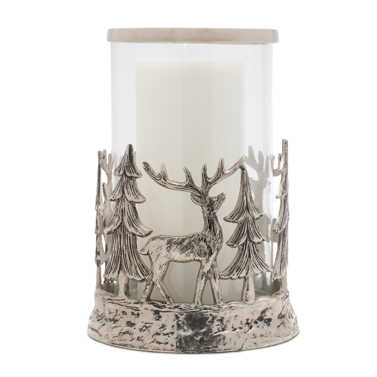 Deer and Tree Candle Holder 8
