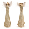 Glittered Angel with Feather Wings (Set of 2)