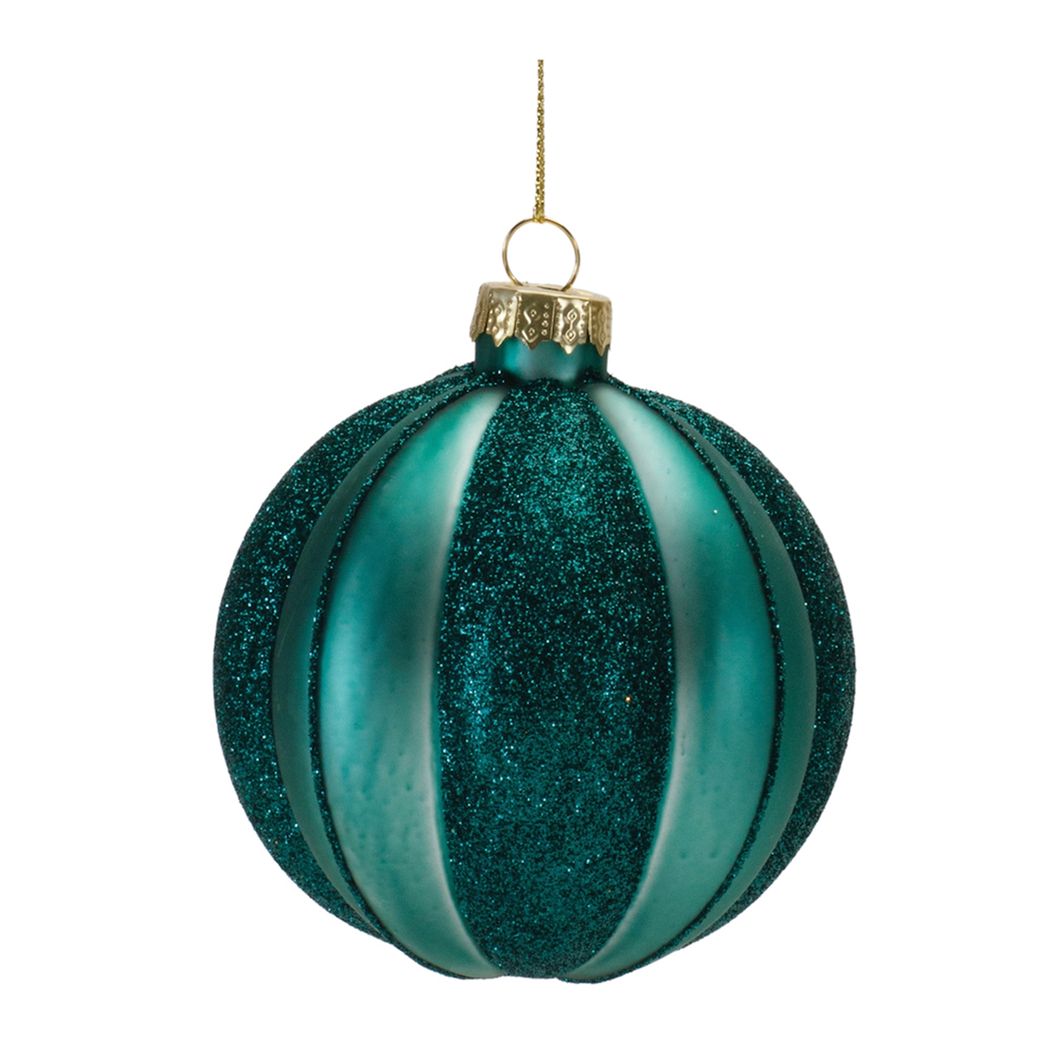 Ball Ornament (Set of 12) 3”D Glass