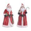 Hooded Terracotta Santa Figurine (Set of 2)