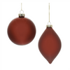 Ornament (Set of 6) 4"D, 6"H Glass