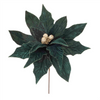 Poinsettia Stem (Set of 2) 28”H Polyester
